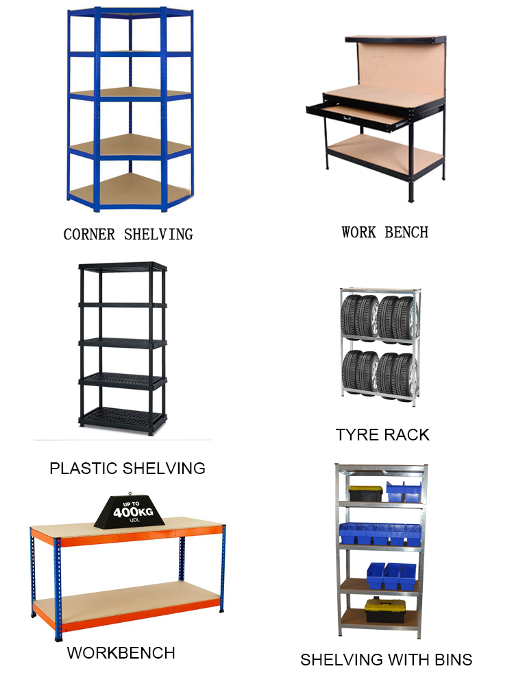 High Quality Industrial Two-Shelf Workbench System Heavy Duty Tool Storage Metal Worktable