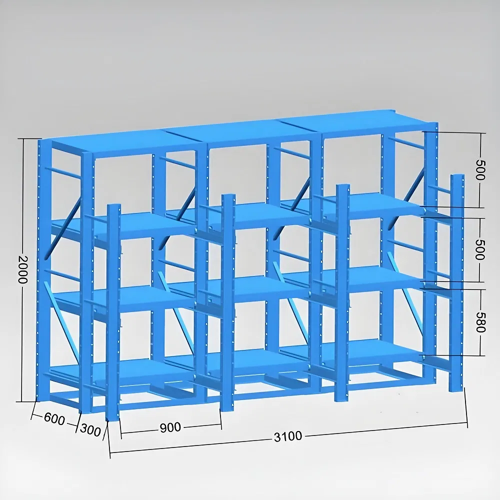 Factory Heavy Duty Steel Warehouse Mold Storage Rack Drawer Shelf Mold Racking
