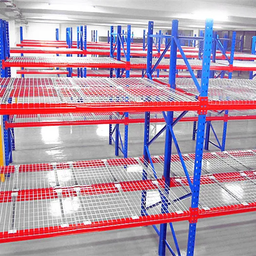 Storage Rack Heavy Duty Wire Mesh Deck Steel Wire Mesh Weight Capacity Warehouse and Distribution Pallet Racking