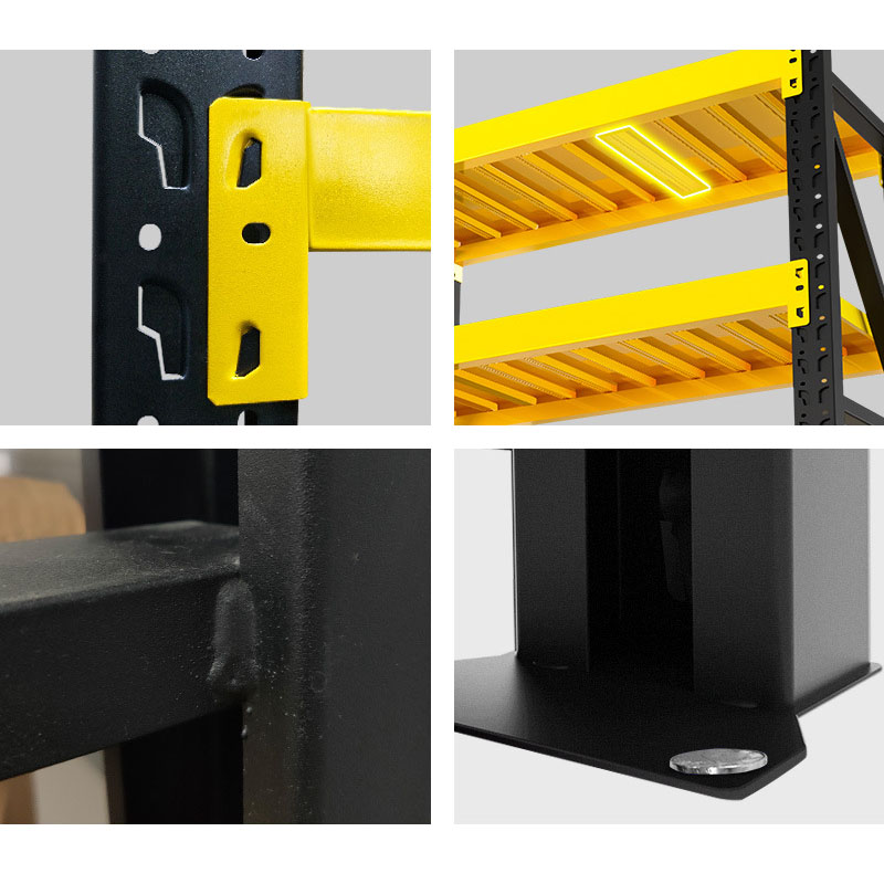 Adjustable Metal Boltless Shelf Racks Popular Medium Duty Warehouse Storage Rack Units No-Bolt Stacking Shelves for Steel