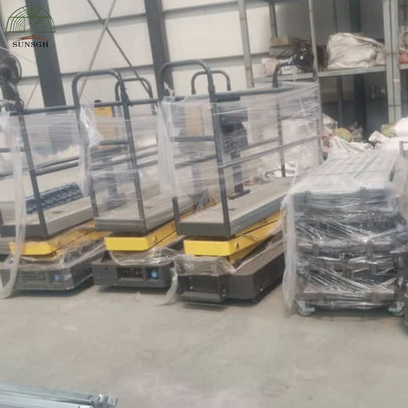 Greenhouse Picking Cart Self-Propelled Electric Lift for Greenhouse Tomato Fruits Picking