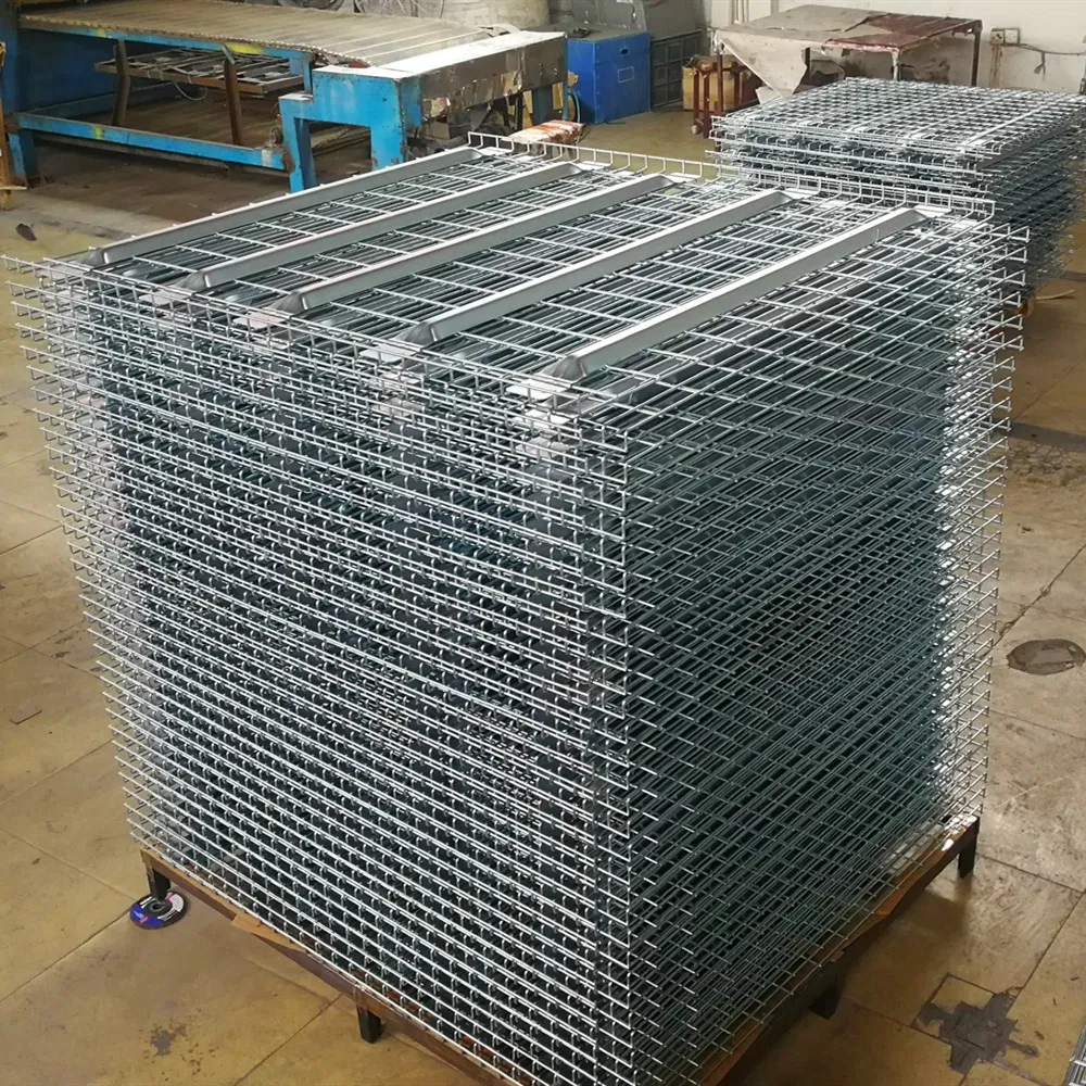 Storage Rack Heavy Duty Reinforce Wire Mesh Decking Shelves Industrial Metal Steel Storage Pallet Rack