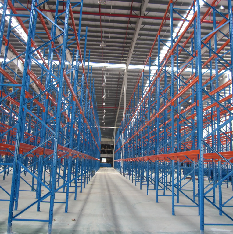 Heavy-Duty Customized Multi-Level Teardrop Storage Pallet Rack Steel Shelving Units for Warehouses Selective Pallet Racking
