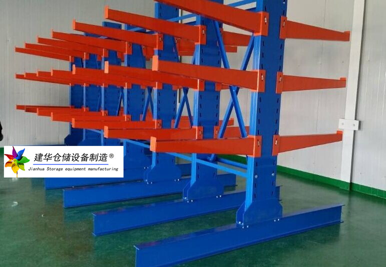 Customizable Cantilever Storage Solution Cantilever Adjustable Steel Rack for Irregular-Shaped Machinery Parts Large Panels Cable Reels