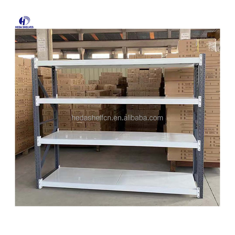 Wholesale Price Industrial Boltless Storage Rack 4 Tier Metal Shelving Units Warehouse Steel Heavy Duty Stacking Racks Shelves