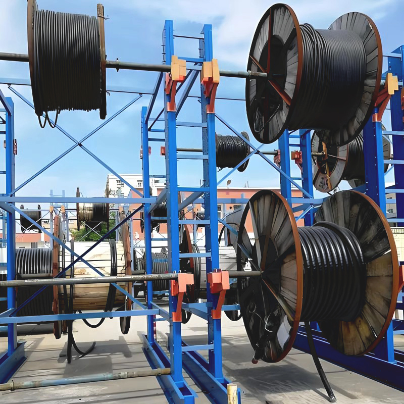 Suspended Overhead 300kg Per Hanger Ceiling Mounted Cable Reel Rack for Low Headroom