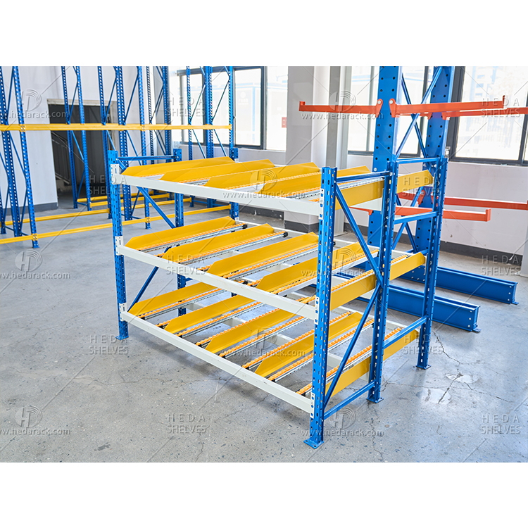 Hot Sale Adjustable Multi-Level Painted Steel Warehouse Stacking Heavy Duty Carton Flow Racks System Metal Shelving Racks