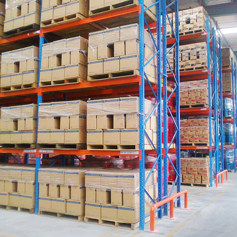 Separate Channel Access 5 Layer Metal Pallet Stacking Frame Warehouse Rack for Logistics Transit Center Storage