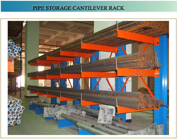 Heavy Duty Steel Q235/Carbon Steel CE L1200mm Max PVC Pipe Storage Cantilever Rack and Pallet Racking OEM Product