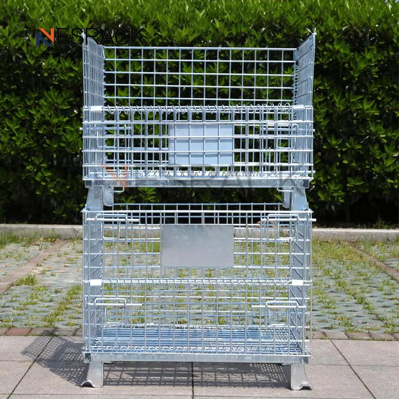 Heavy-Duty Galvanized Q235 Steel Wire Mesh Deck Warehouse Rack with Durable