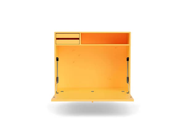 Customized Durable Red Hanging Storage Folding Workbench with Shelves and Drawers for Workshop Home Office Organization