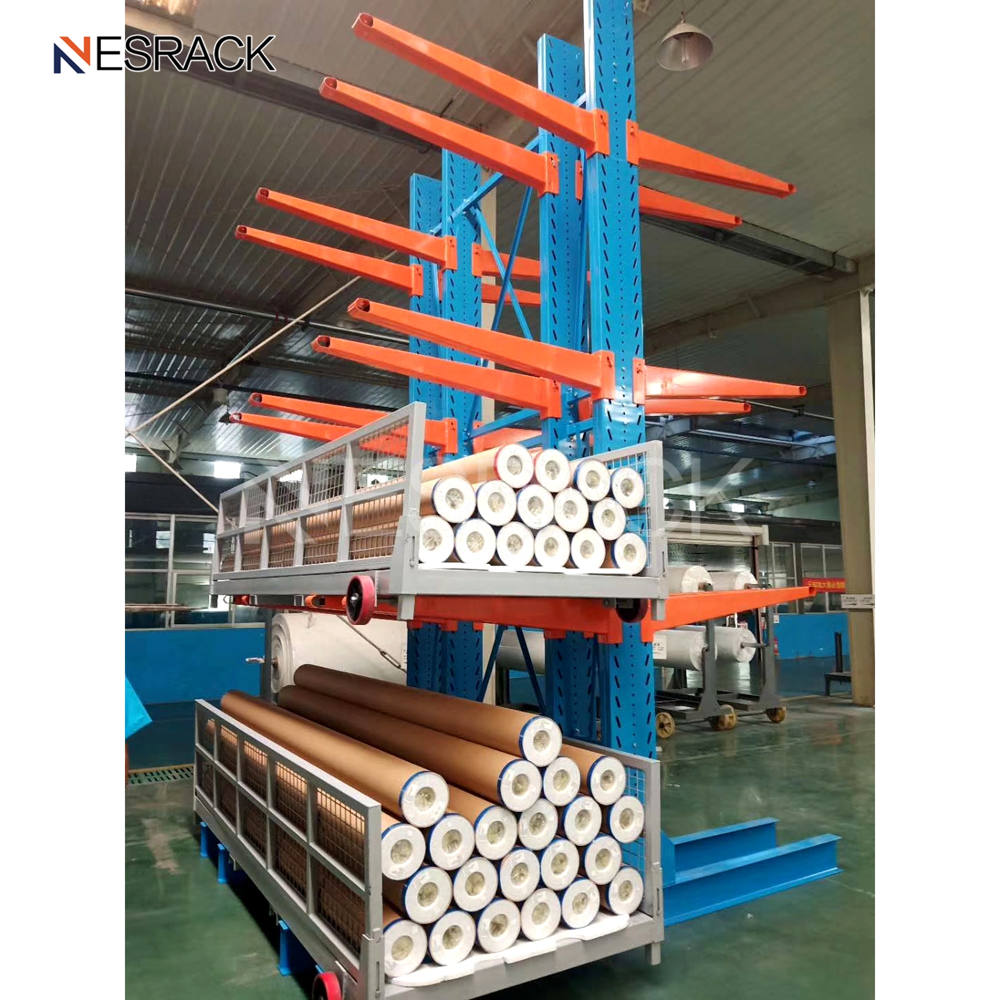 NESRACK Best Price Structural Cantilever Racking For Timber Storage Warehouse Rack For Sale