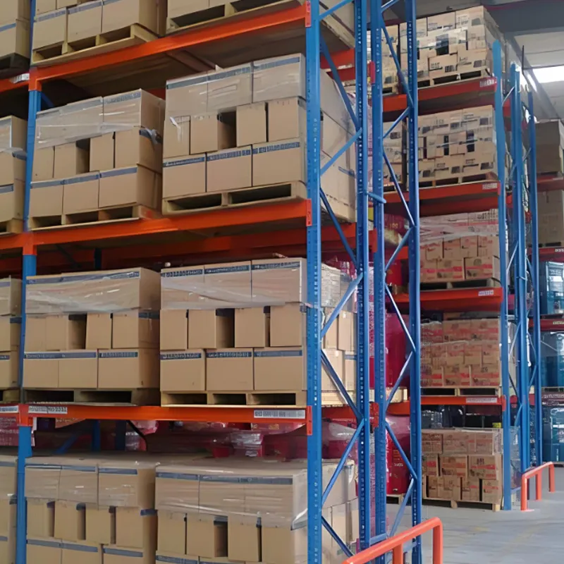 Heavy Duty High Capacity Adjustable Cold Rolled Steel Powder Coated Narrow Aisle Pallet Racking