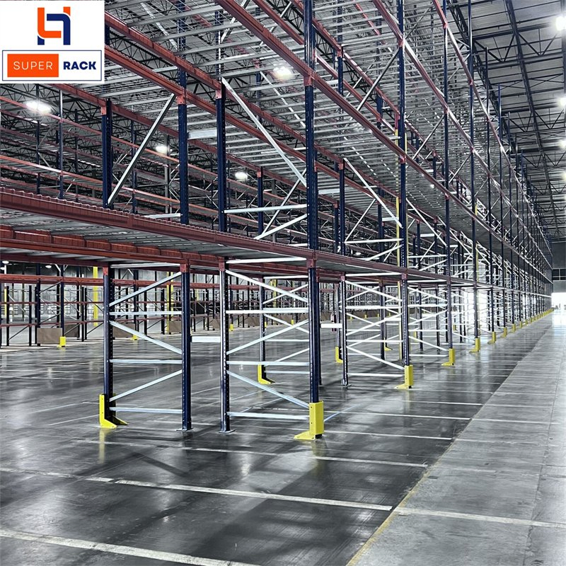 Warehouse Galvanized Steel Wire Mesh Decking Pallet Storage Rack Shelving with CE ISO