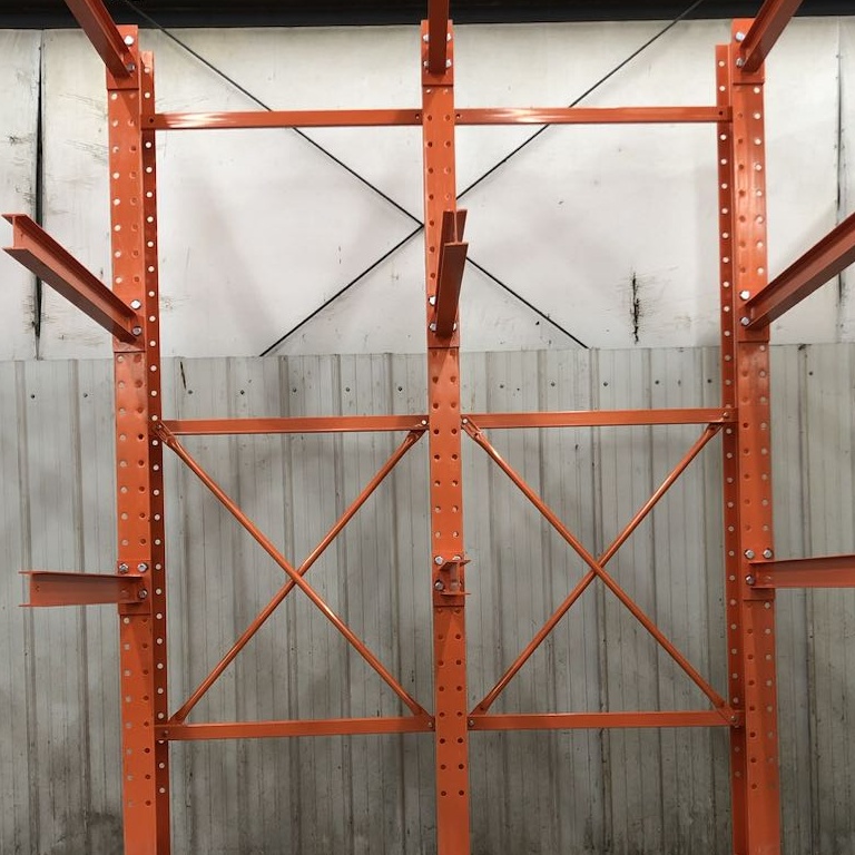 BHD Industrial Steel Cantilever Rack Adjustable Pipe Storage Shelf