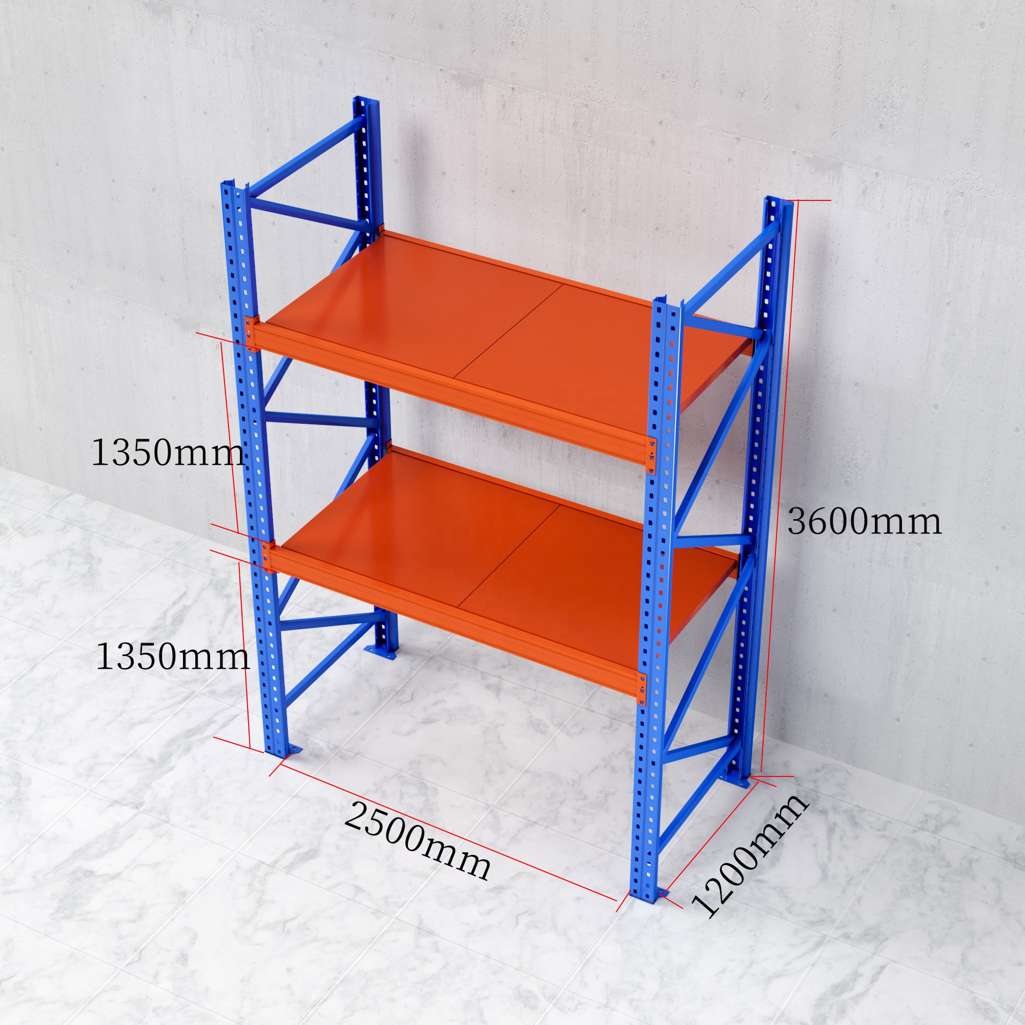 Shibang Heavy Duty Metal Pallet Storage Racking 1000kg/2000kg/3000kg Per Layer Industrial Pallet Shelving Rack