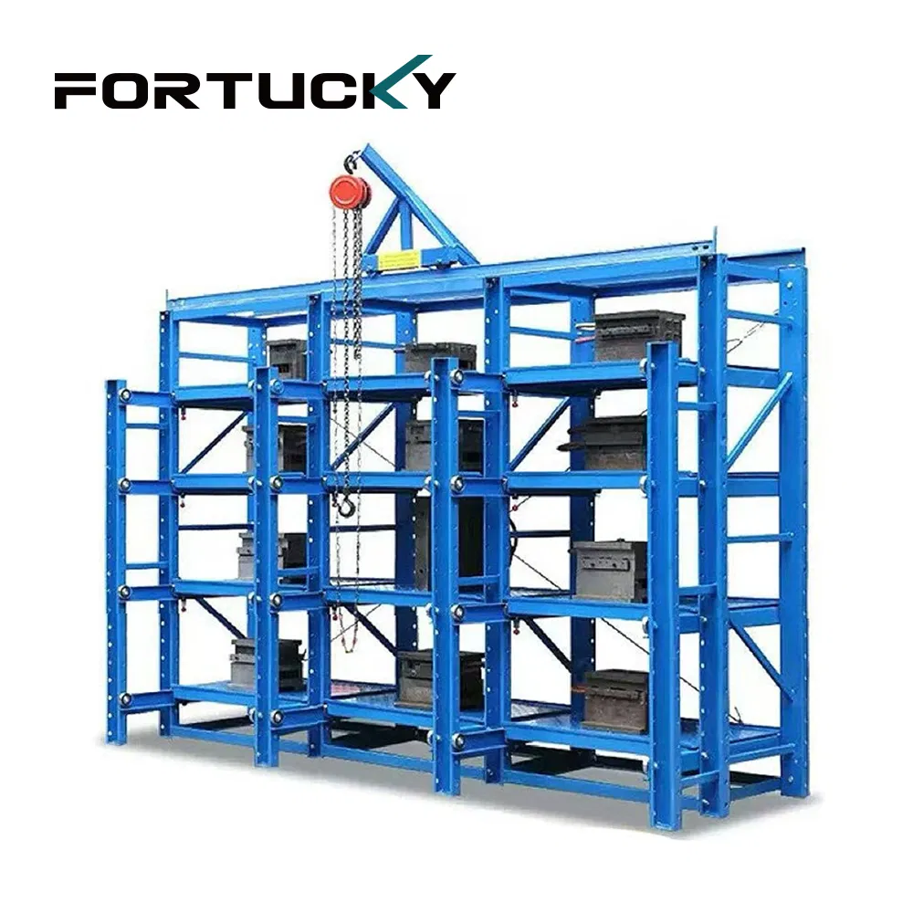 Versatile Open Drawer Mold Storage Rack for Factories