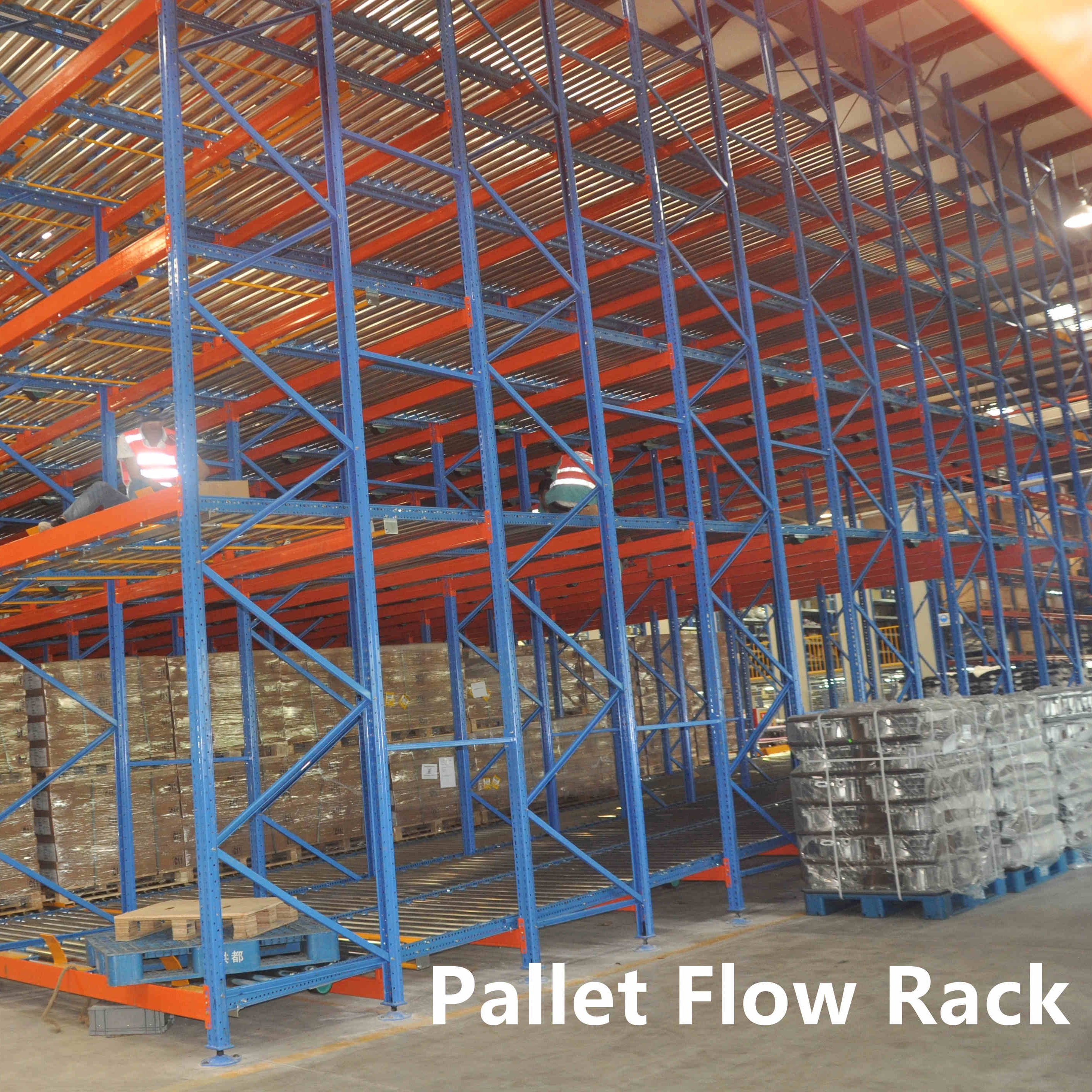 Industrial Storage Pallet Flow Roller Rack Warehouse Gravity Flow Rolling Shelving
