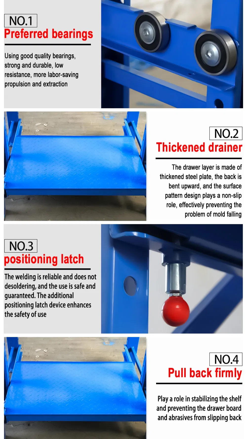 Heavy Duty Mold Storage Rack for Injection Molds and Tooling