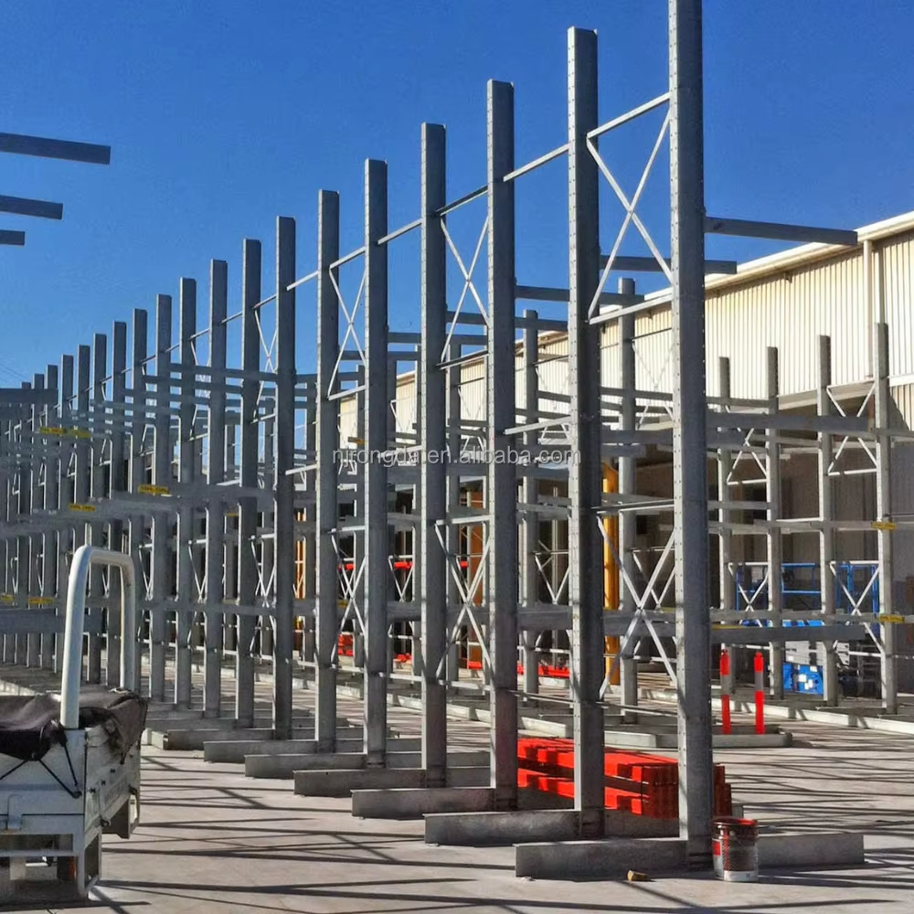 Industrial Shelving Warehouse Steel Pipe Storage Rack Heavy Duty Cantilever Racking