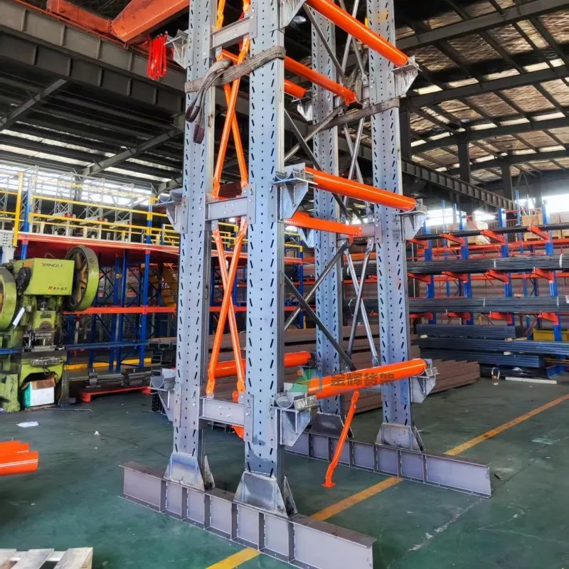 Free Design Single/Double Arm Racking Coil Unwinding Cable Reel Rack for Warehouse Storage Shelving