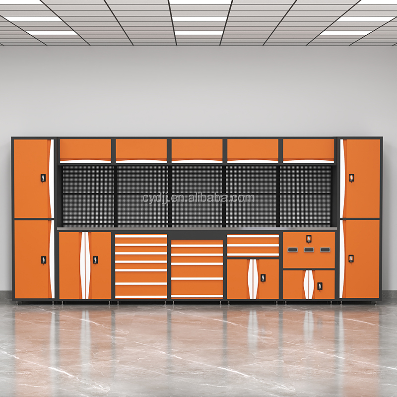 CYD- Heavy Duty Stainless Steel Table Top Combination Tool Cabinets Workshop Metal Work Bench Tool Bench Workstation