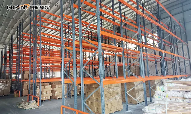 Double Deep Narrow Aisle High Efficiency Warehouse Pallet Storage System Solution Heavy Duty Rack
