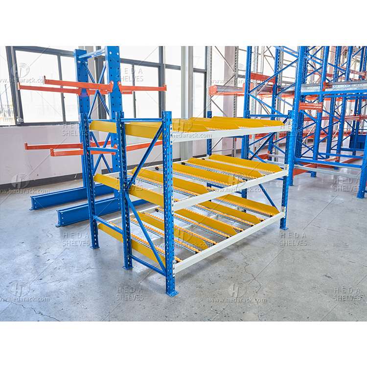 Hot Sale Adjustable Multi-Level Painted Steel Warehouse Stacking Heavy Duty Carton Flow Racks System Metal Shelving Racks