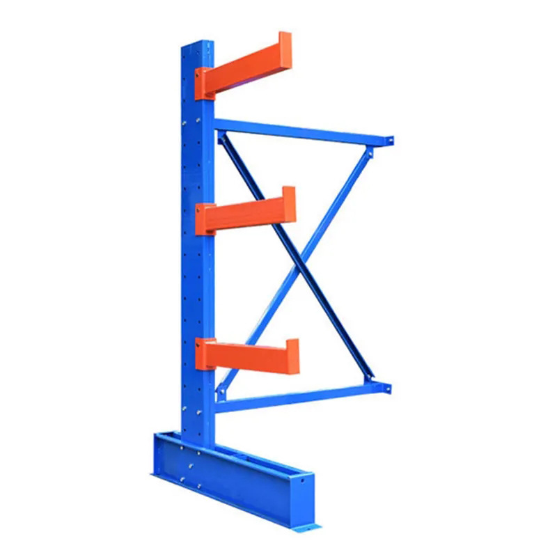 Custom Heavy Duty Steel Cantilever Racking Factory Supply Wall Mounted Warehouse Tube Storage Cantilever Shelving Rack