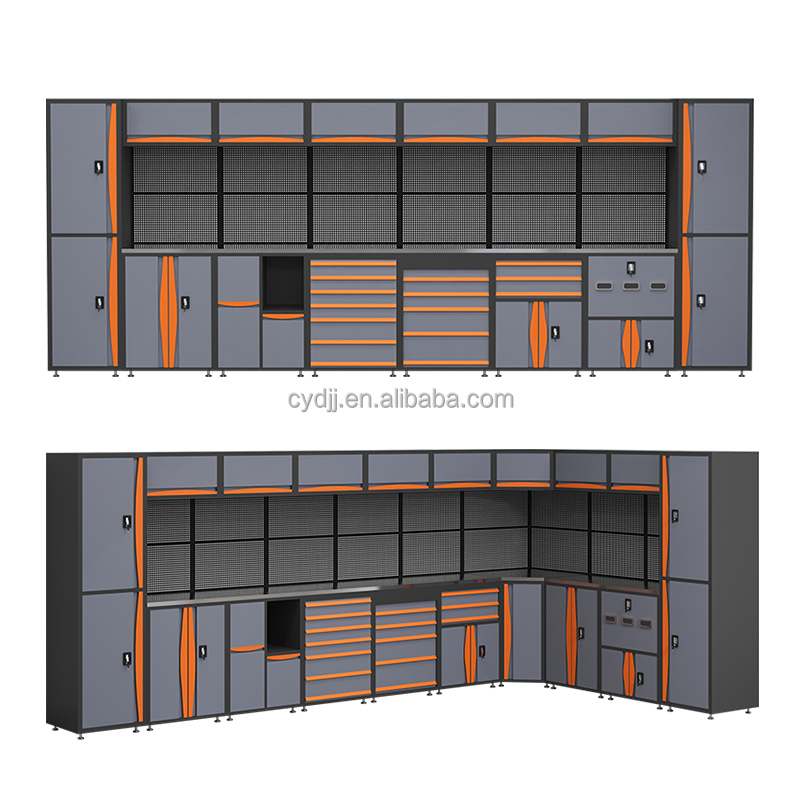 CYD- Heavy Duty Stainless Steel Table Top Combination Tool Cabinets Workshop Metal Work Bench Tool Bench Workstation
