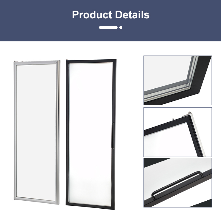Glass door profile detail