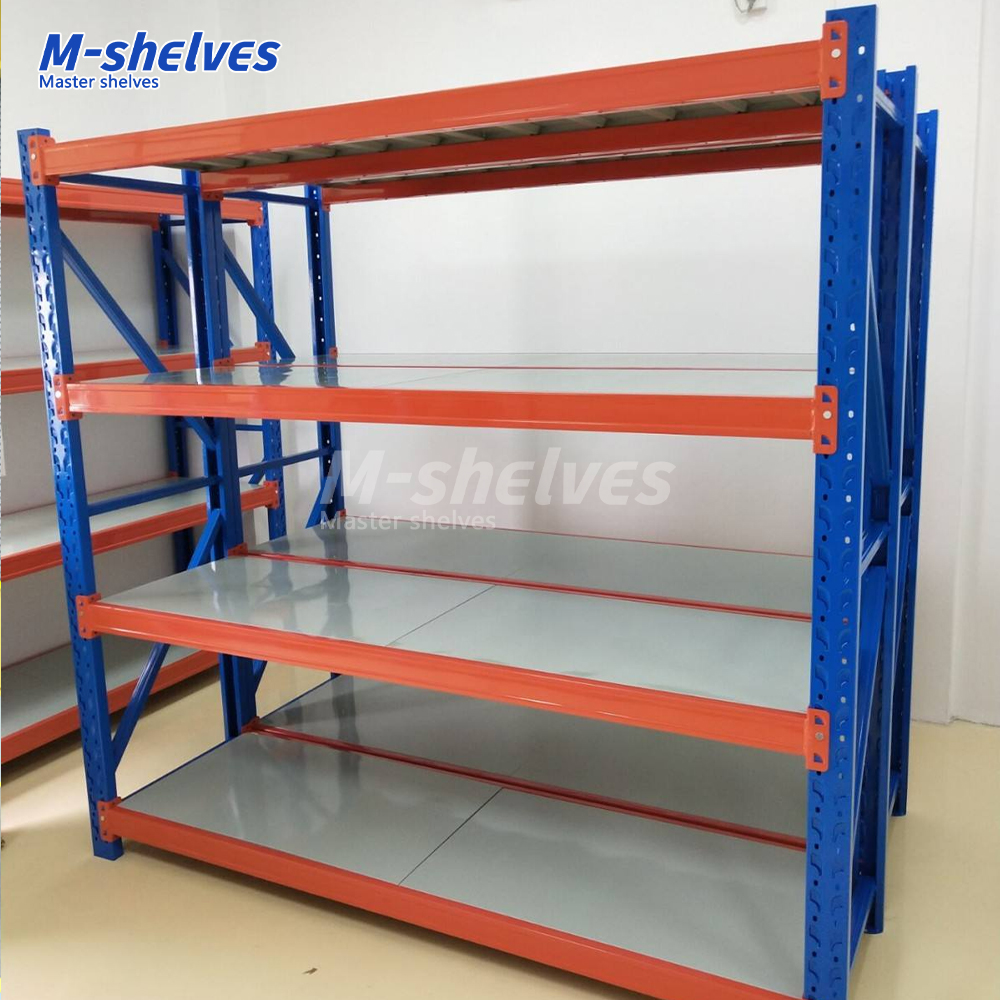 Heavy Duty 4 Tier Boltless Iron/Steel Anti-Rust Storage Rack 200KG Per Layer Stackable Shelving for Warehouse &amp; Garage