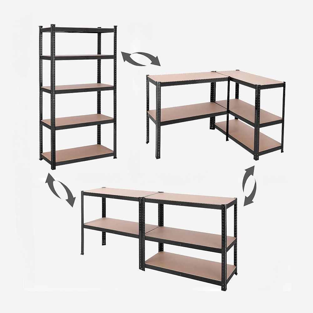 Wholesale Heavy-Duty Steel Metal Boltless Shelf Rack Corrosion Protected Garage and Home Use Storage Racks Stacking Estantes
