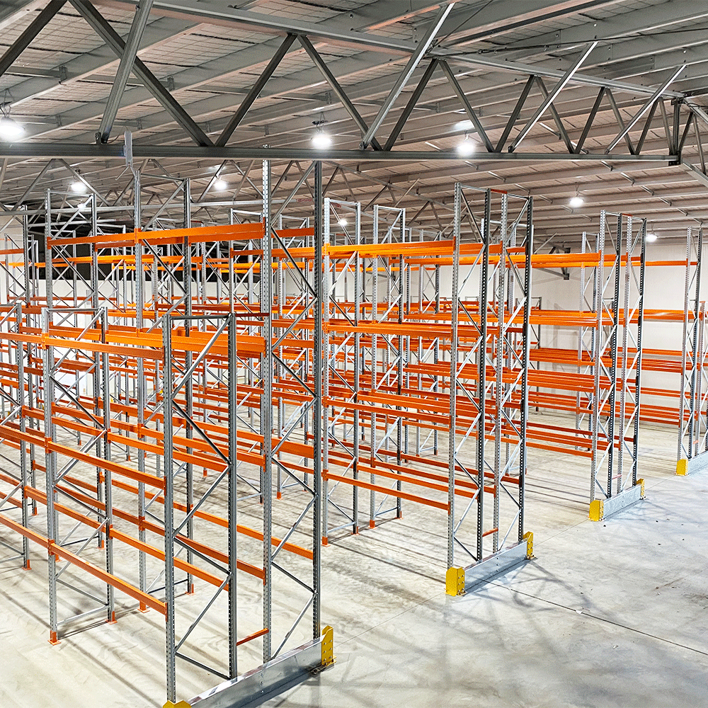 Durable Structural Steel Selective Pallet Rack Easy Installation Warehouse Shelving System