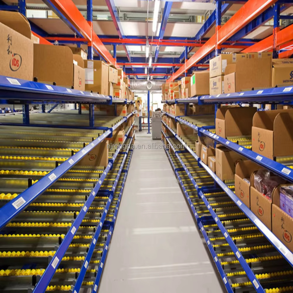 Warehouse Storage Roller Racking Carton Flow Racking High Quality Gravity Carton Flow Racking