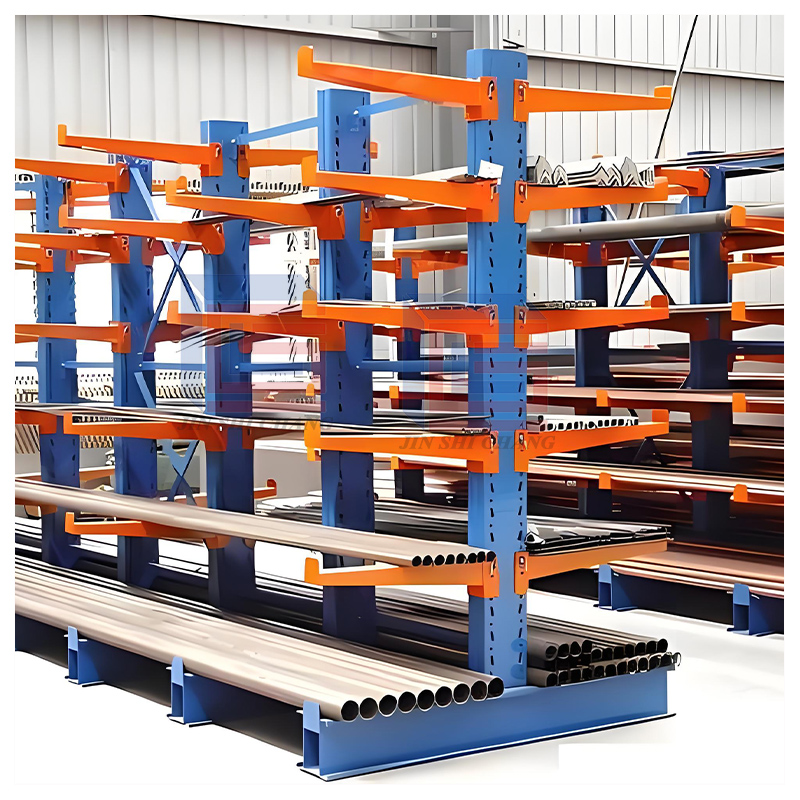 Heavy Duty Steel Cantilever Racking System Adjustable Cantilever Arms Industrial Warehouse Storage Racks For Pipes OEM