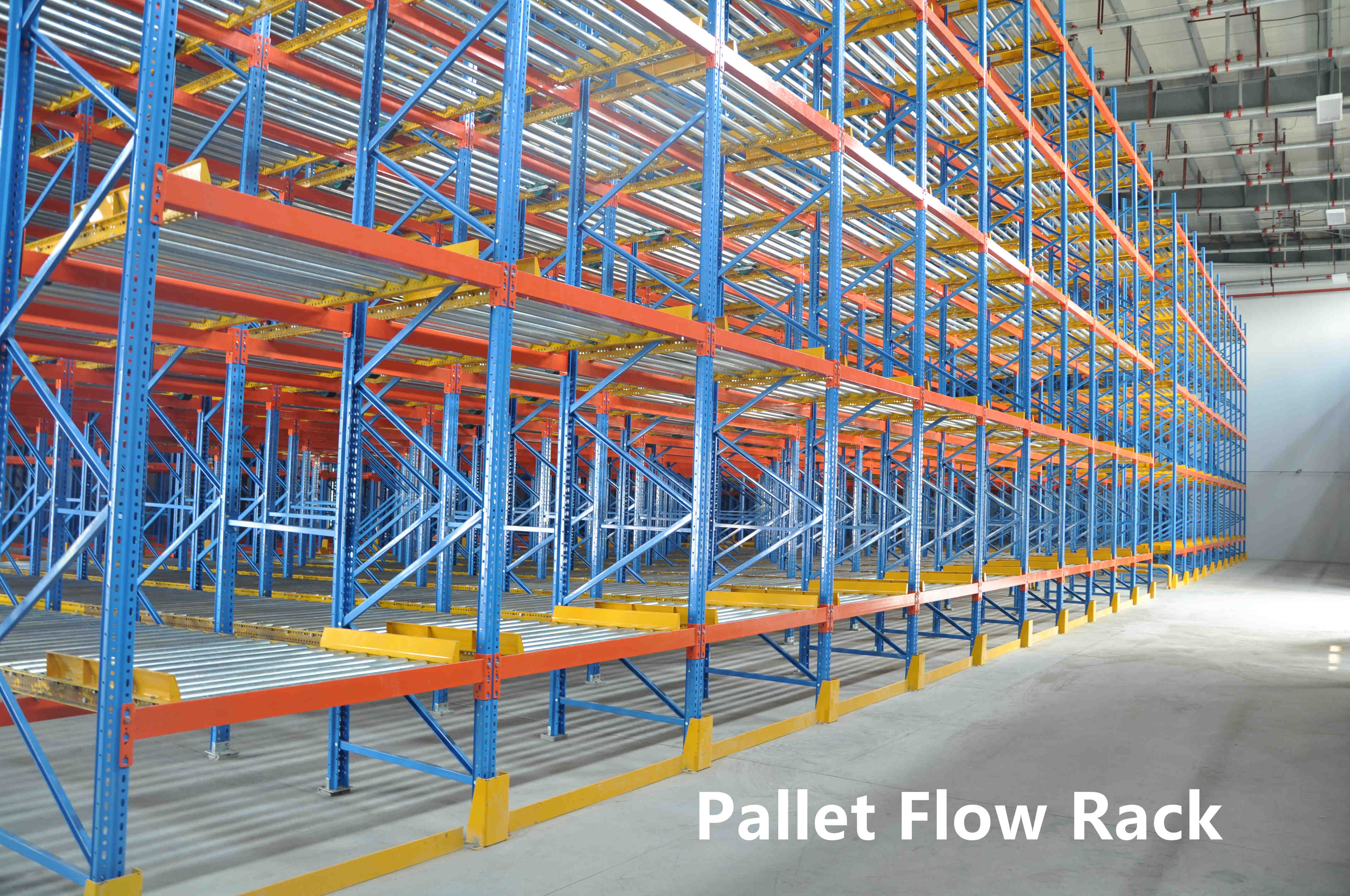 Industrial Storage Pallet Flow Roller Rack Warehouse Gravity Flow Rolling Shelving