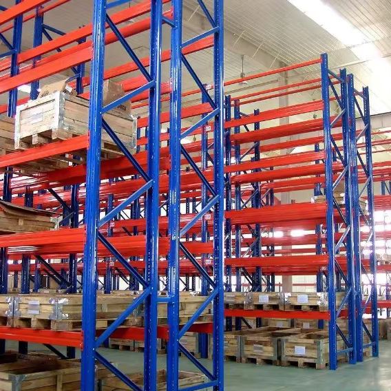 Heavy-Duty Customized Multi-Level Teardrop Storage Pallet Rack Steel Shelving Units for Warehouses Selective Pallet Racking