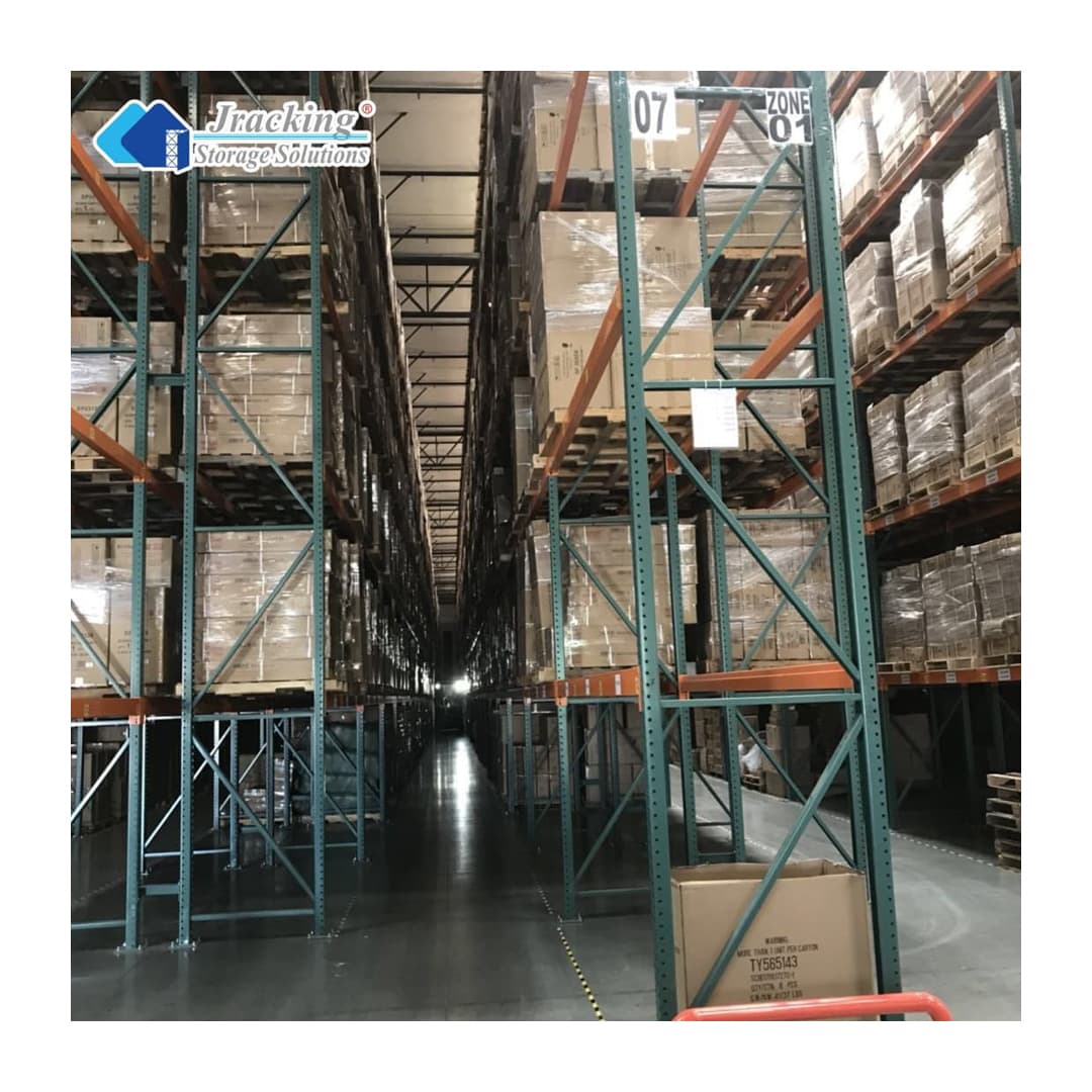 RMI&amp;CE Certified Heavy Duty Teardrop Pallet Racking System Industrial Stacking Racks Shelving For Warehouse With Column Guard