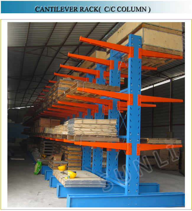 Heavy Duty Steel Q235/Carbon Steel CE L1200mm Max PVC Pipe Storage Cantilever Rack and Pallet Racking OEM Product