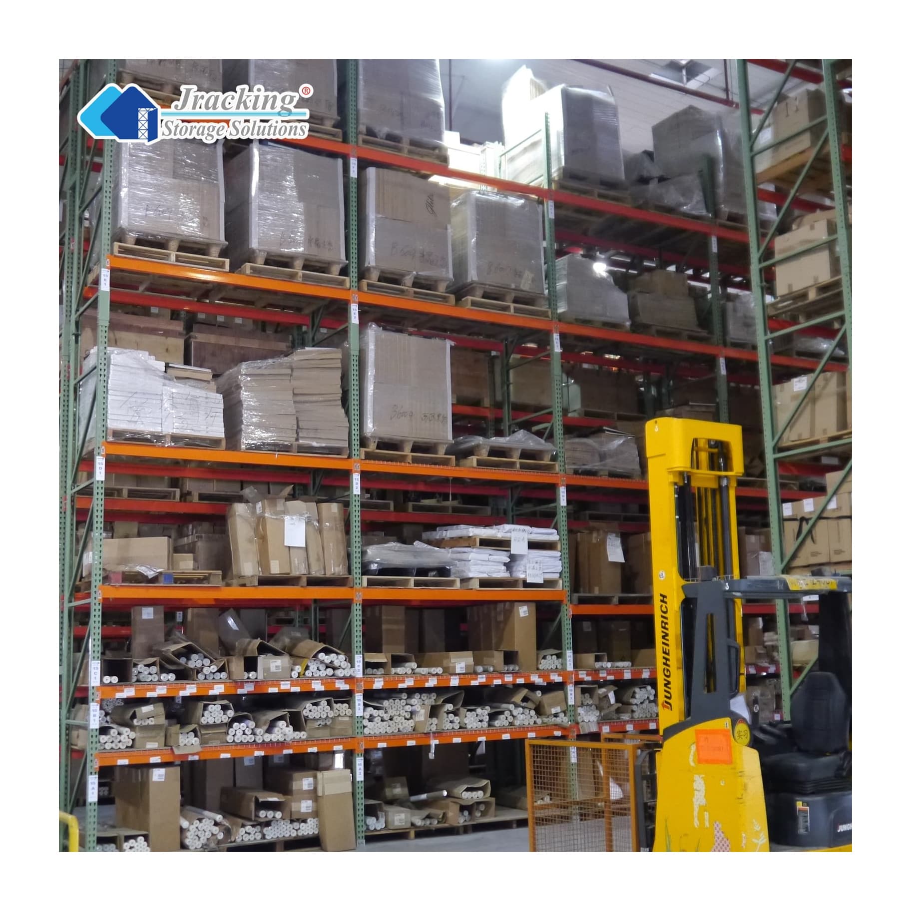 Jracking US Standard Warehouse Shelving Storage Racks Heavy Duty Pallets Racking System For Logistics Industry