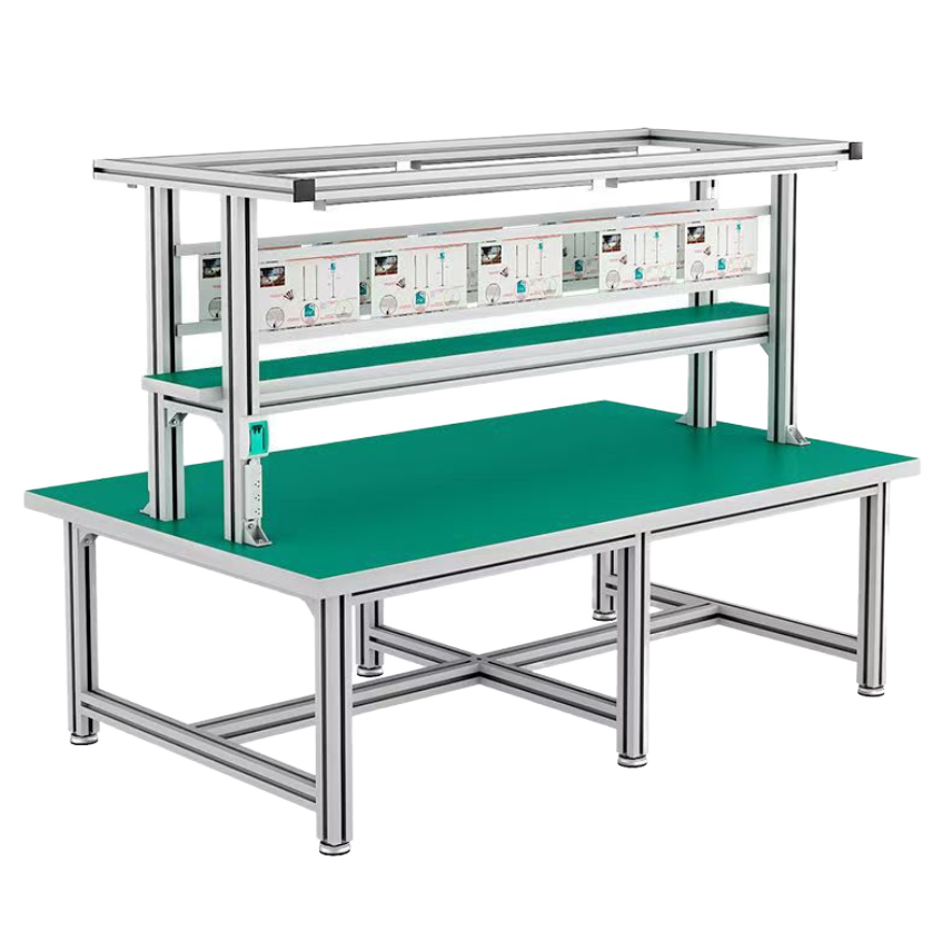 Eida Industrial 5-Layer Aluminum Workbench Stacking Racks Shelves 200kg Capacity Workshop DIY Production