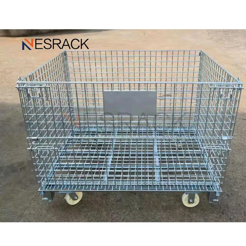 Heavy-Duty Galvanized Q235 Steel Wire Mesh Deck Warehouse Rack with Durable