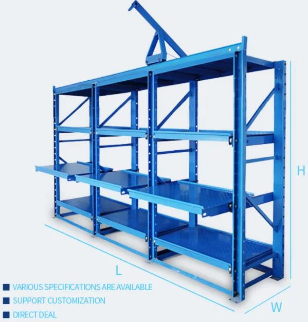 Heavy Mould Storage of Mold Racking Sliding Drawer Heavy Duty Mould Rack Shelf Mold Rack