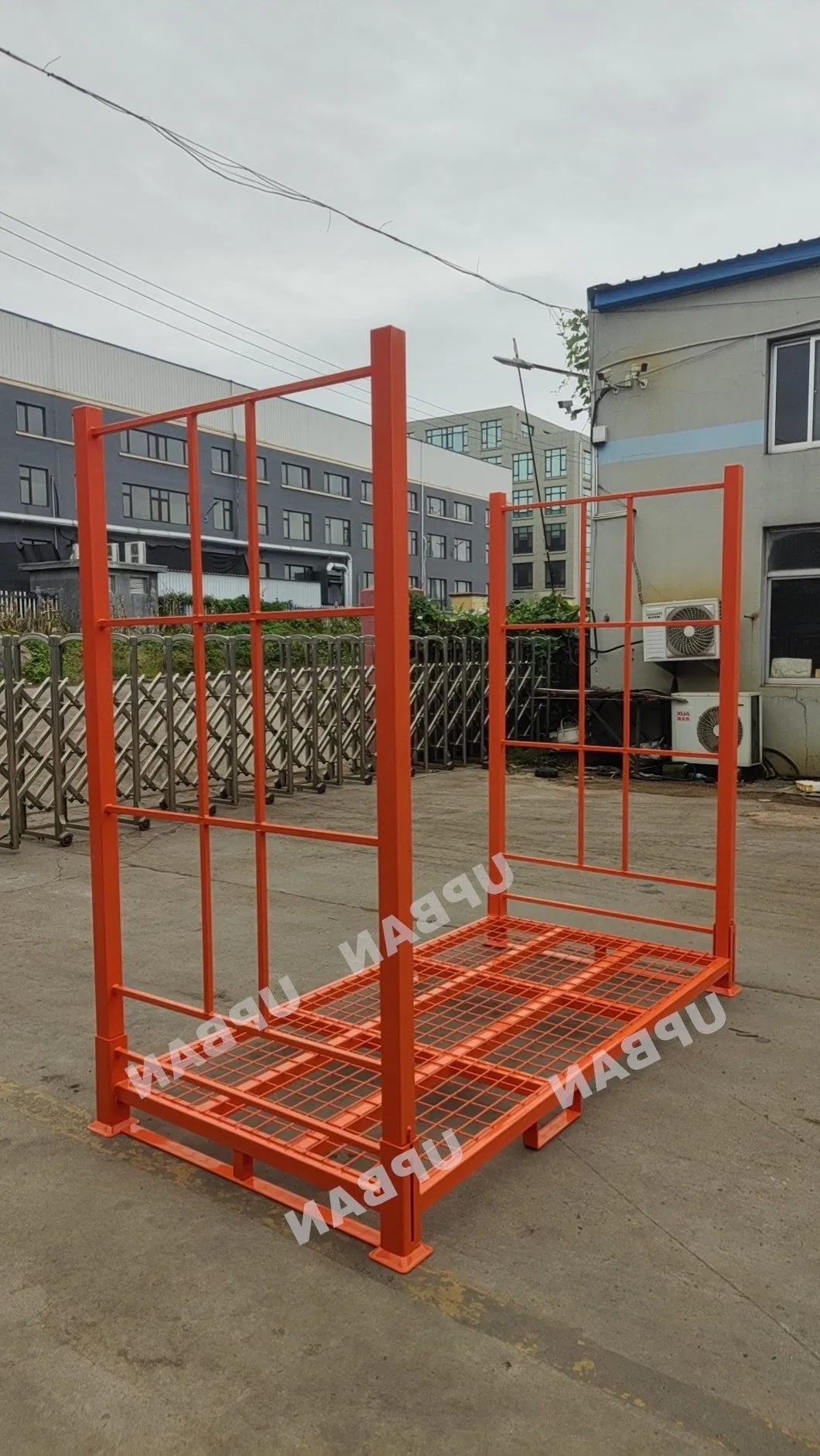EU Type Foldable Steel Structure Tyre Rack Heavy Load Mesh Deck & Transport Pallet
