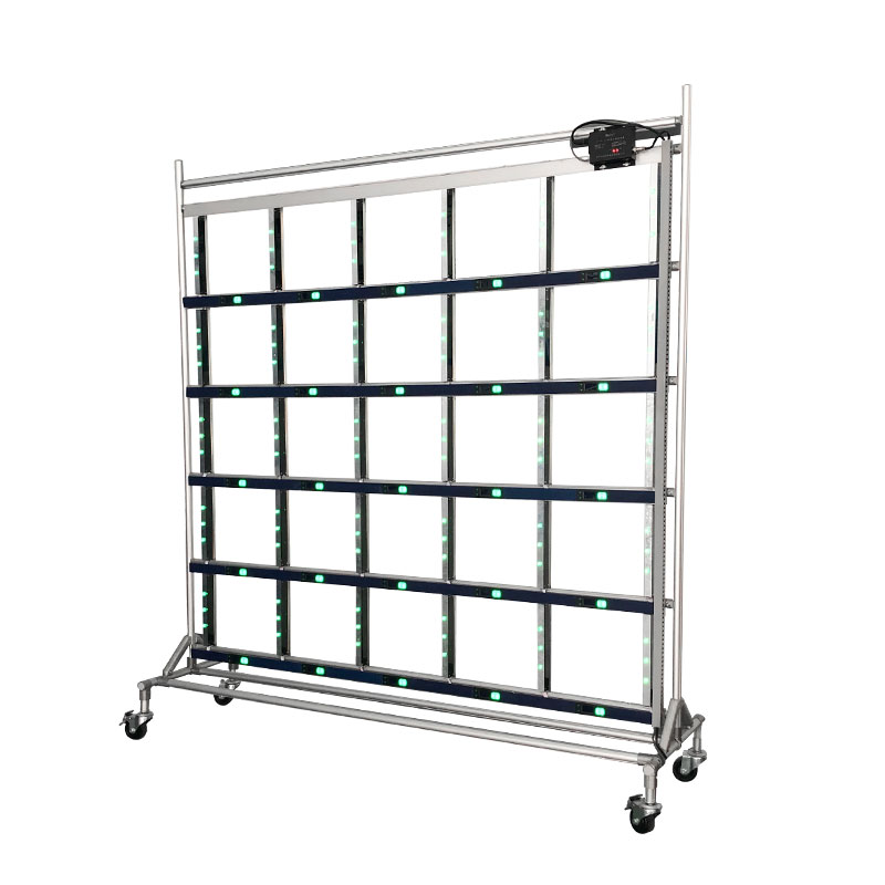Digital Picking and Sorting Put to Light Wall System in Warehouse