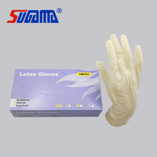 قفازات فحص طبية لاتكس disposable