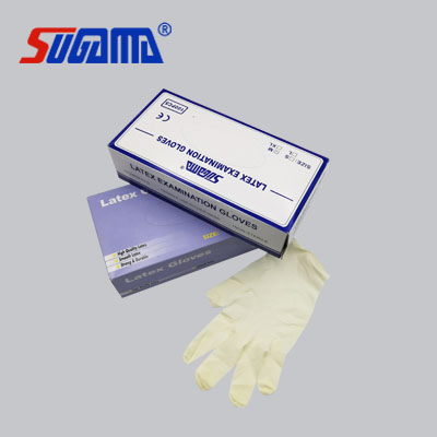 قفازات فحص طبية لاتكس disposable