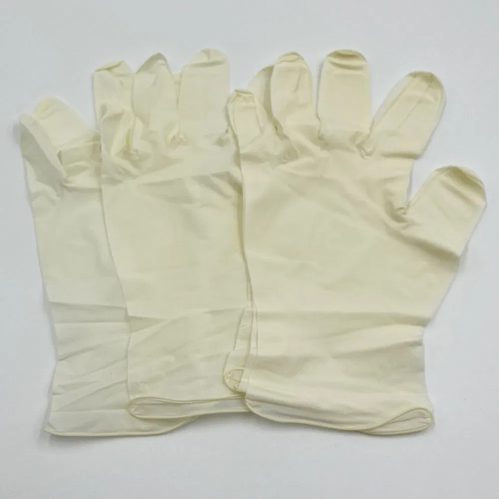 قفازات طبية لاتكس disposable عالية الجودة للفحص لرعاية المرضى بأمان بسعر المصنع مع خيارات الحجم S وM وL مصنوعة في ماليزيا أفضل سعر للاستخدام في المستشفيات