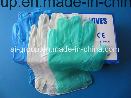 قفازات طبية من الفينيل disposable مع مسحوق أو بدون مسحوق مع FDA